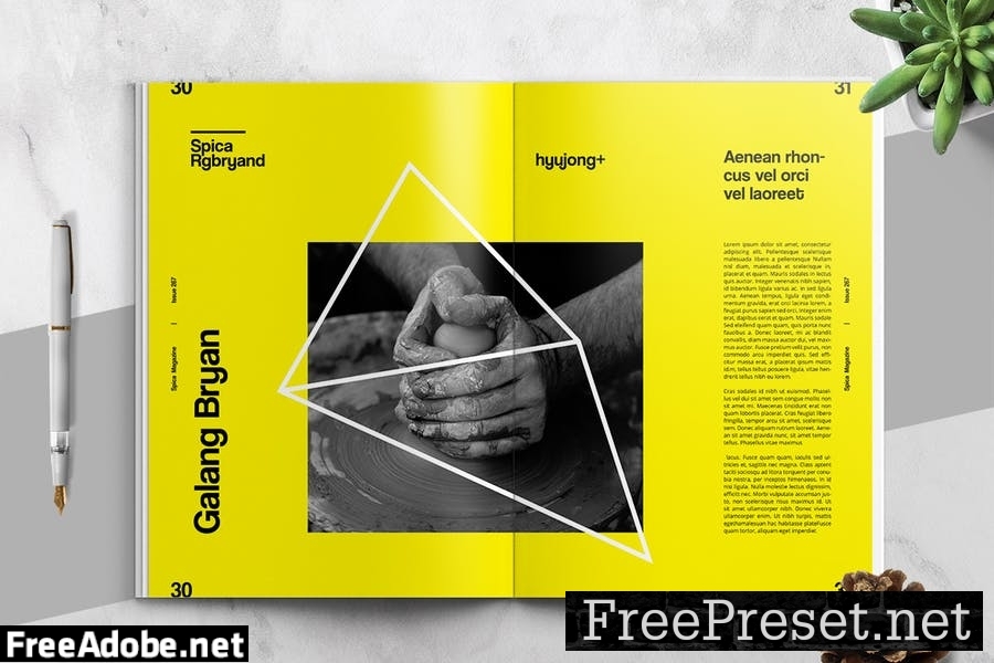 Art and Exhibition Magazine Editorial Template YJ3JVGE