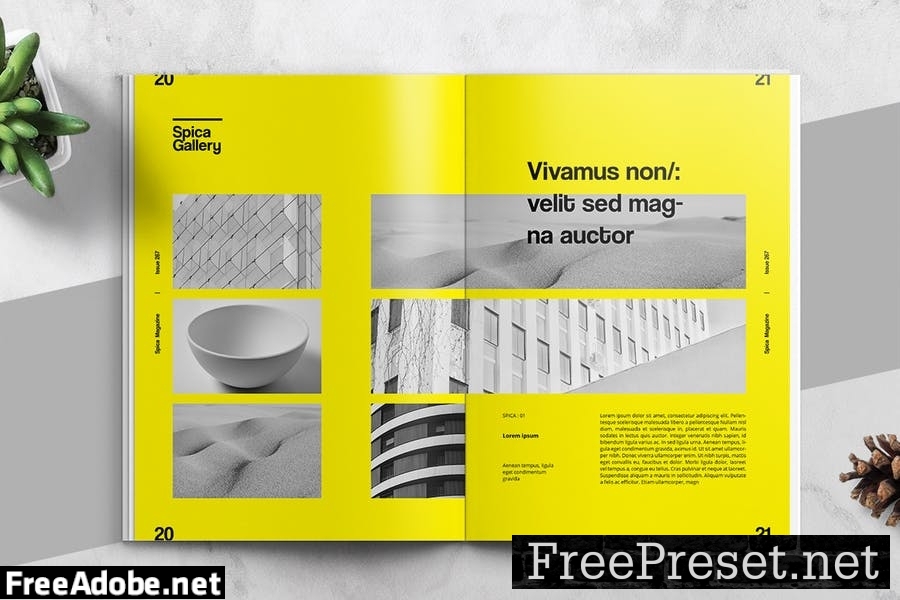 Art and Exhibition Magazine Editorial Template YJ3JVGE