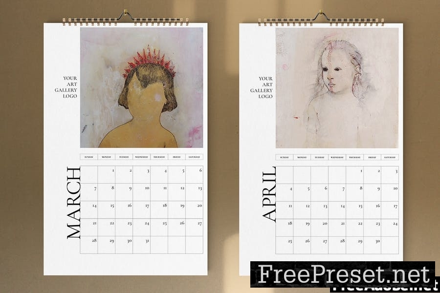 Art Calendar 2021 Template