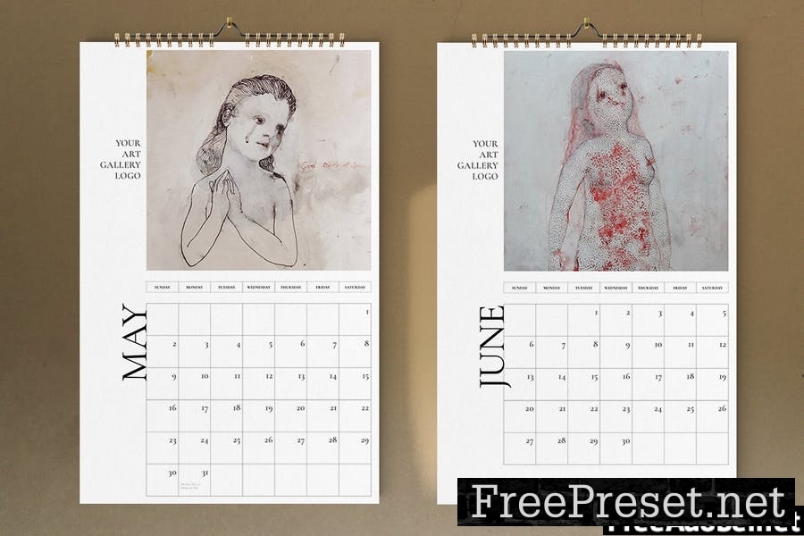 Art Calendar 2021 Template