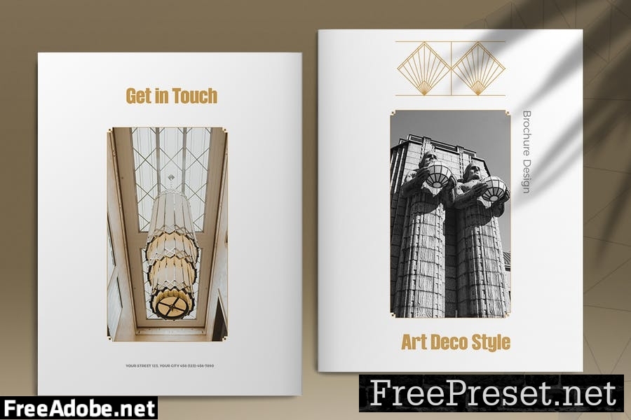 Art Deco Style Brochure