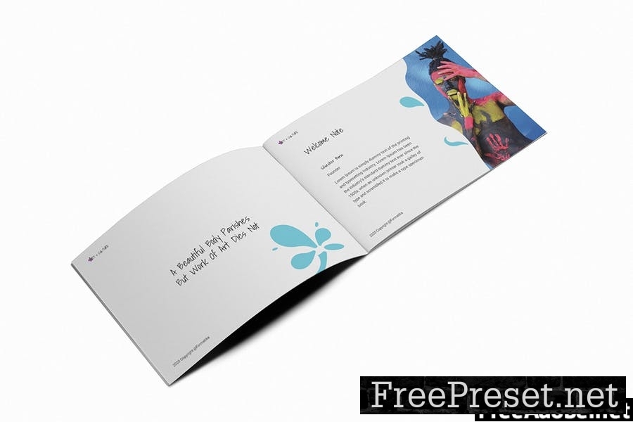 Art Gallery A5 Brochure Template