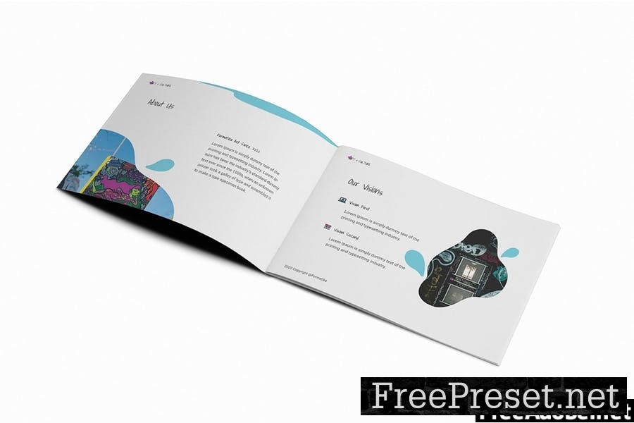 Art Gallery A5 Brochure Template