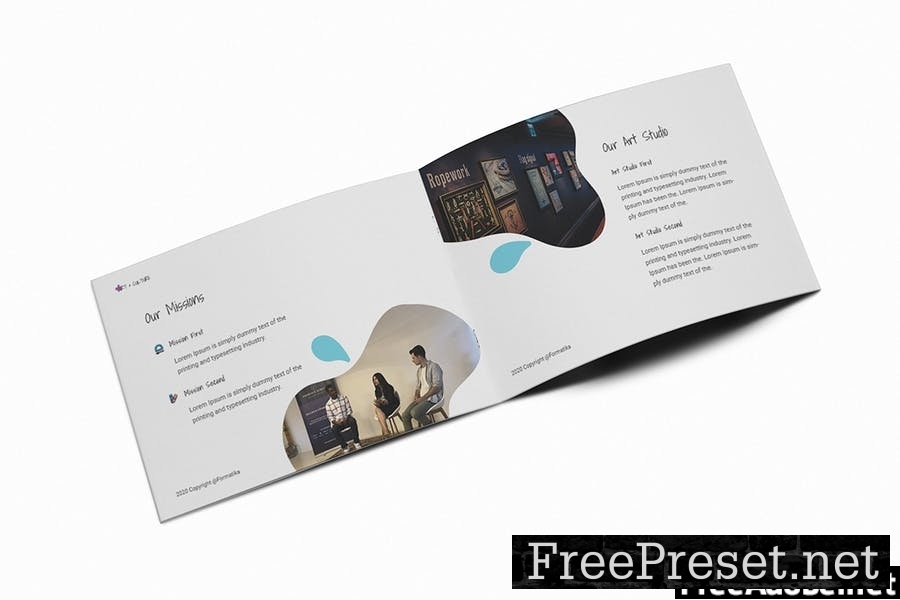 Art Gallery A5 Brochure Template