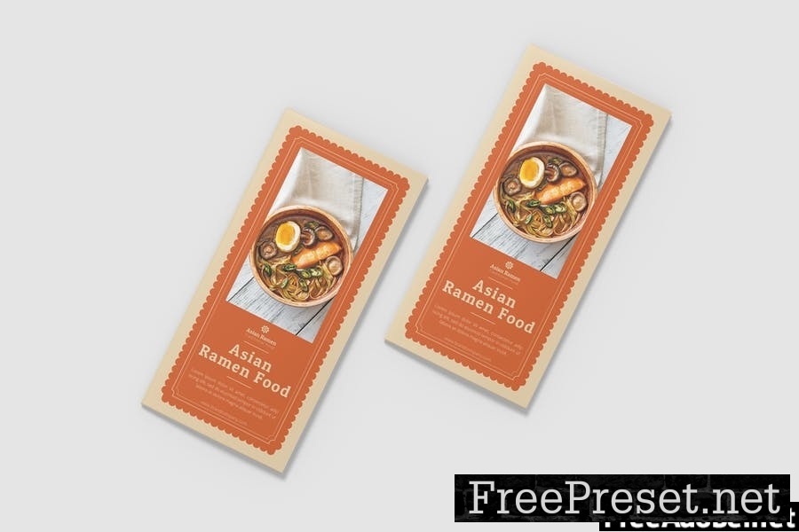 Asian Food Trifold Brochure