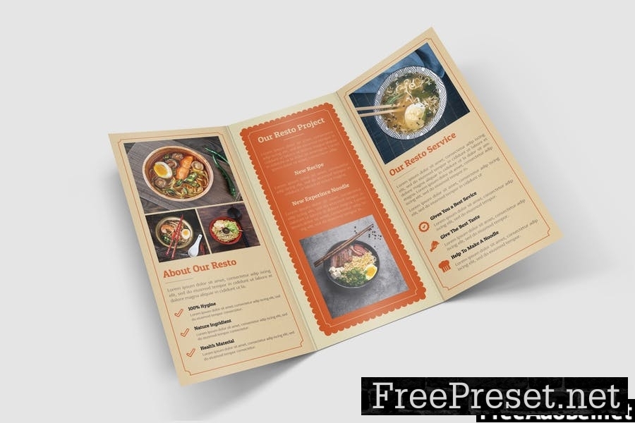 Asian Food Trifold Brochure