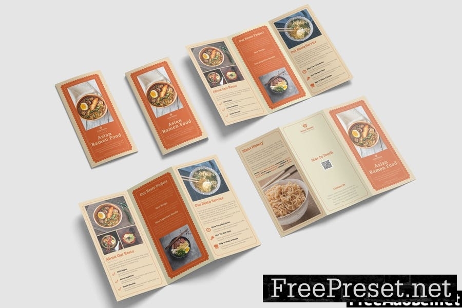 Asian Food Trifold Brochure