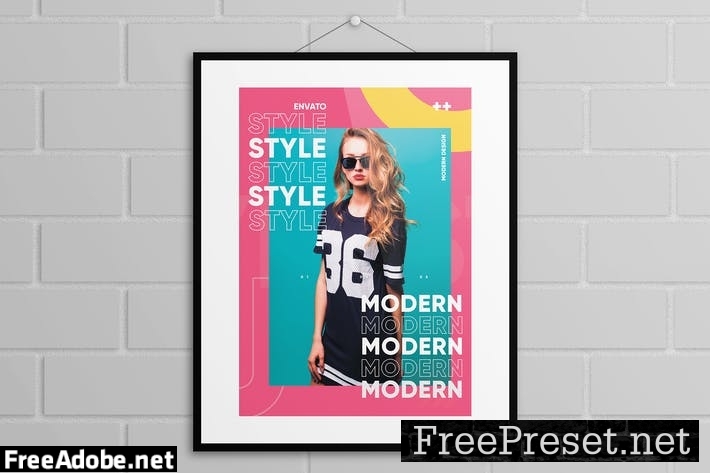 Colorful Fashion Poster 5N6RQ7C