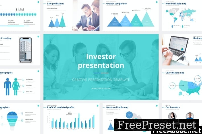 Investor Presentation Google Slides Template D43V7C