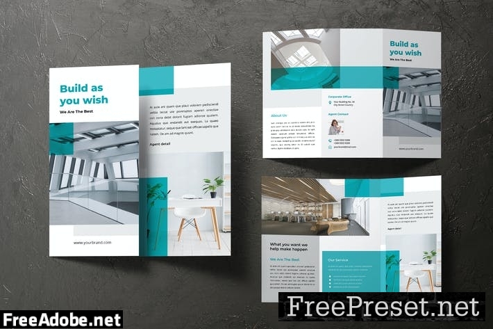 Architecture Trifold Brochure ZTXEKEW