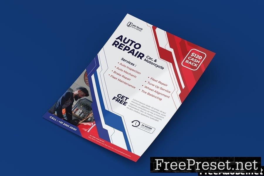 Auto Repair Flyer Template Set 73NT64E