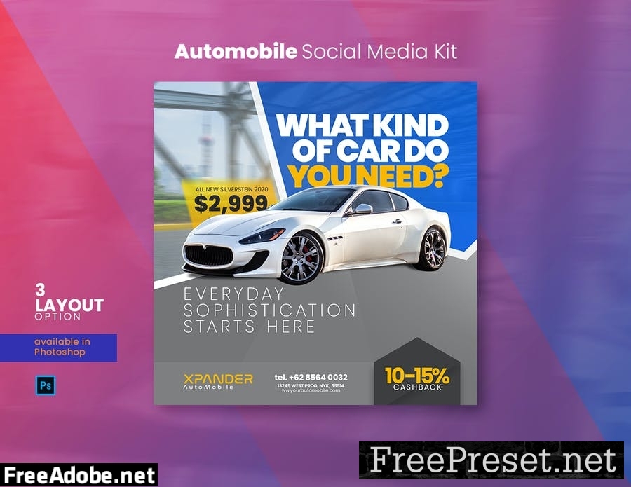 Automobile Social Media Kit XL8TMGW