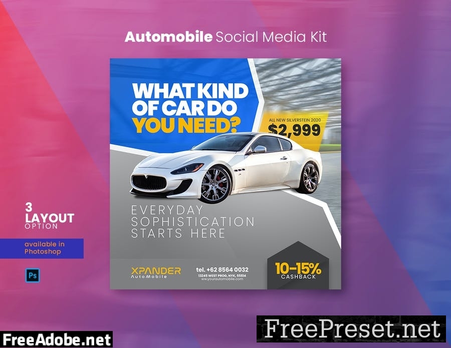 Automobile Social Media Kit XL8TMGW