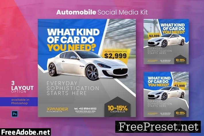 Automobile Social Media Kit XL8TMGW