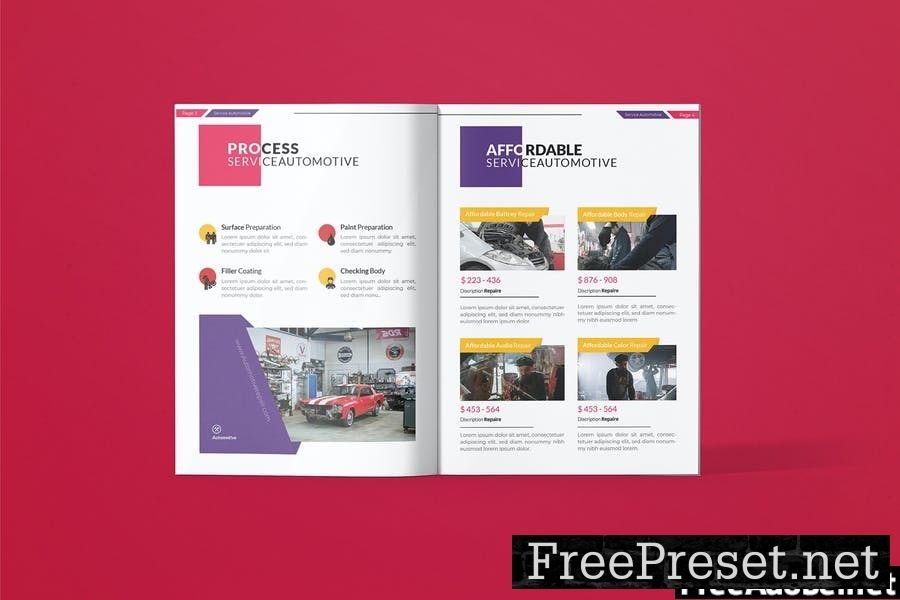 Automotive Service - Brochure Template