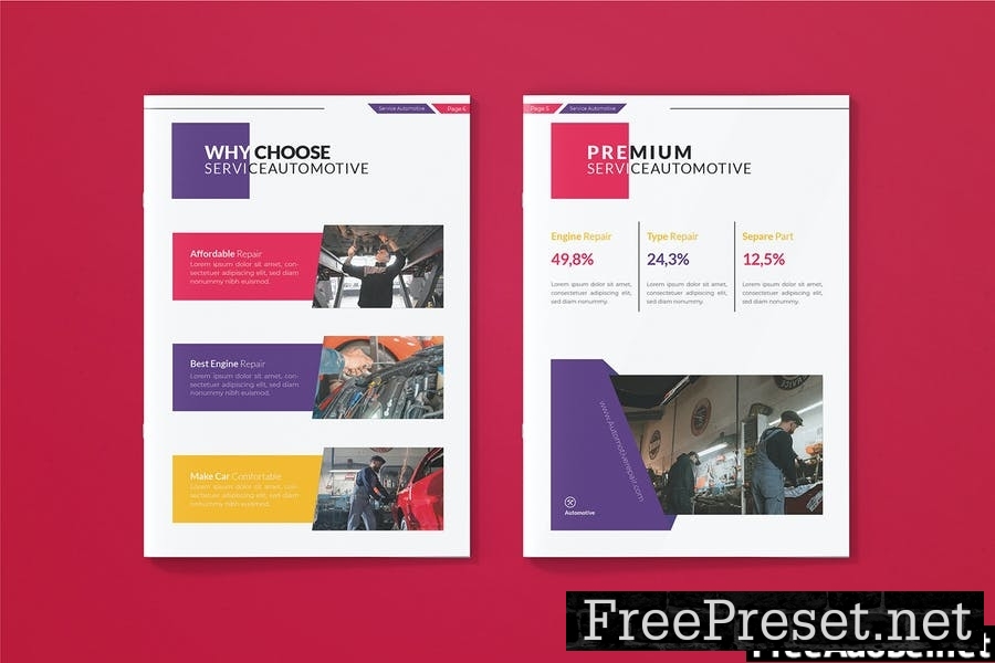 Automotive Service - Brochure Template