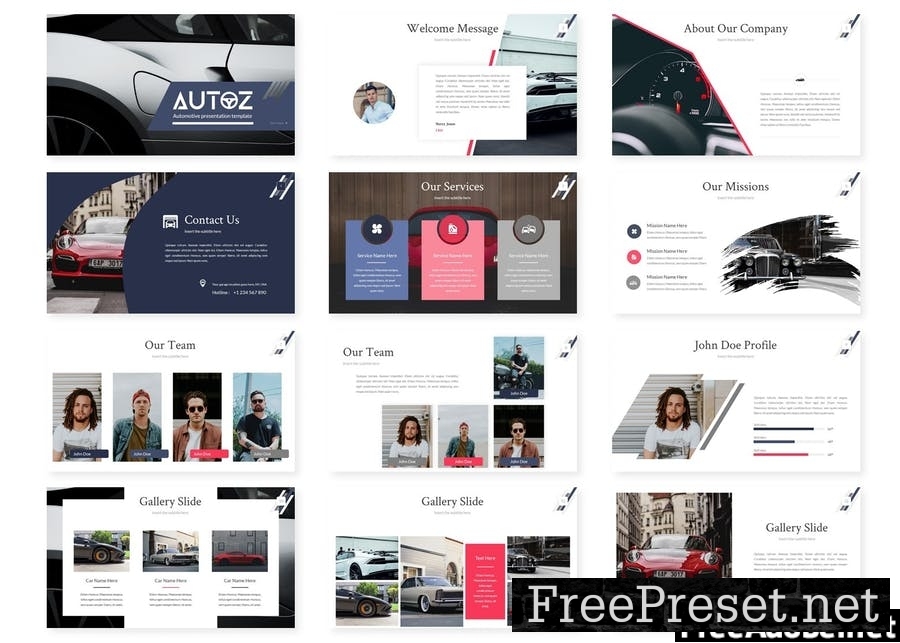 Autoz - Google Slides Template