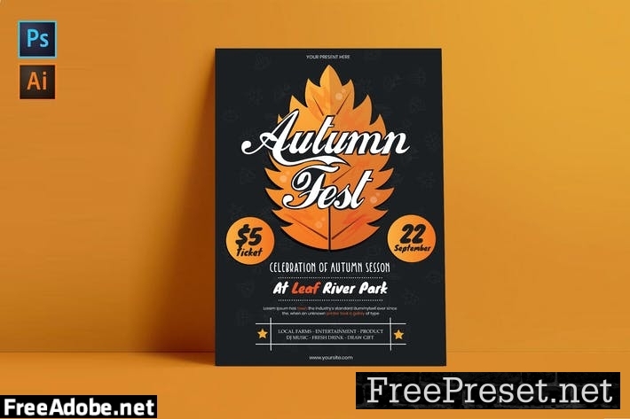 Autumn Festival Flyer Template ZZZ9B3F