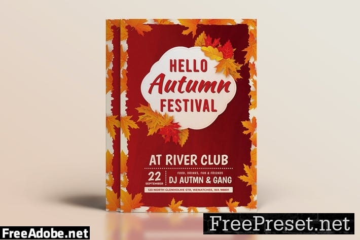 Autumn Flyer Template MU4L2AZ