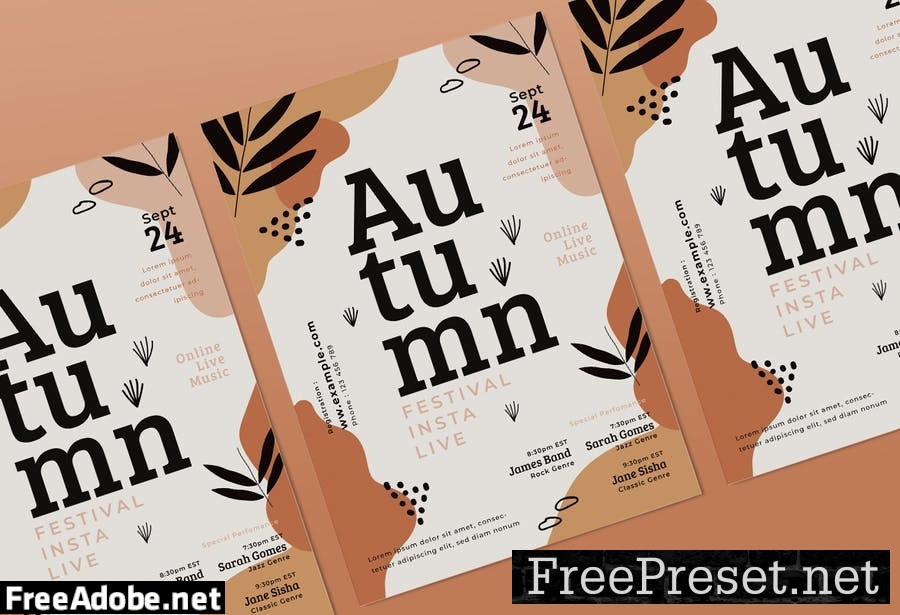 Autumn Music Flyer Pack