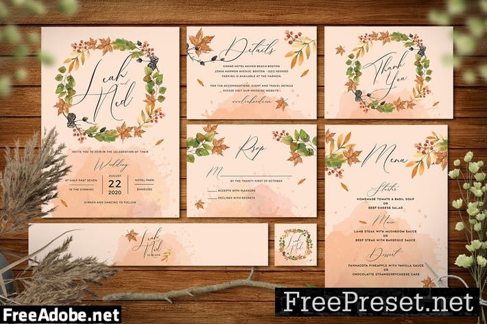 Autumn Wedding Invitation ZCSASA4