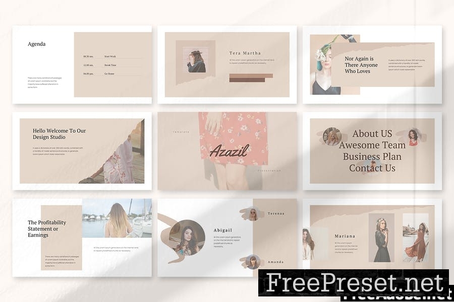 Azazil - Clean Powerpoint Template SHM8M26