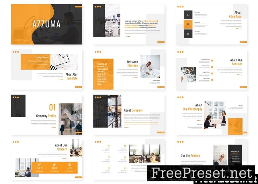 Azzuma - Business Presentation Template