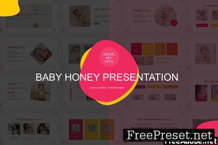 Baby Honey Presentation Template T7RS9TG