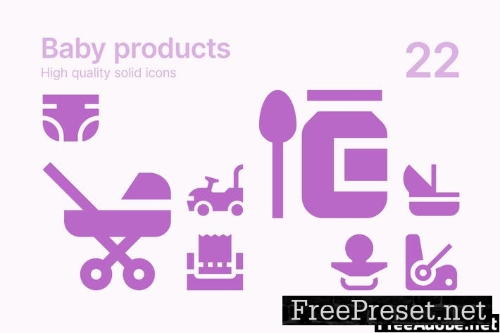 Baby Products Icons 5UD5C6M