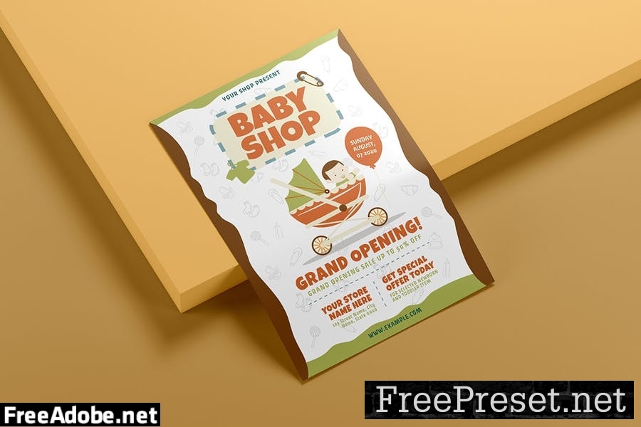 Baby Shop - Flyer Template EJP5S8N