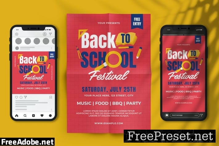 Back to School Fest Flyer Set A824MFJ