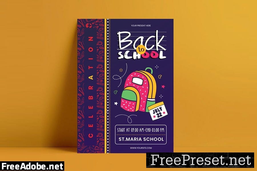 Back to School Flyer Template CHSUPGP