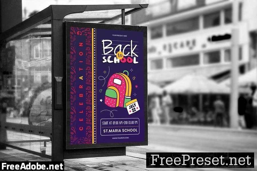 Back to School Flyer Template CHSUPGP