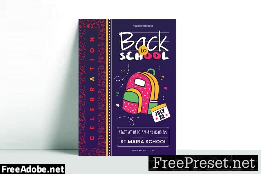 Back to School Flyer Template CHSUPGP