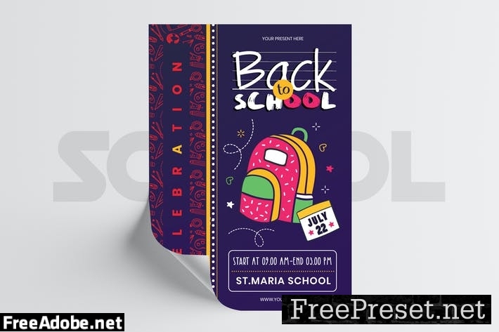 Back to School Flyer Template CHSUPGP