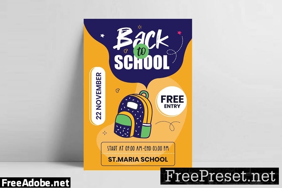 Back to School Flyer Template EFANM27