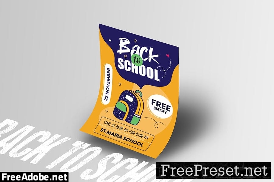 Back to School Flyer Template EFANM27