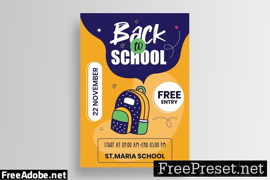 Back to School Flyer Template EFANM27