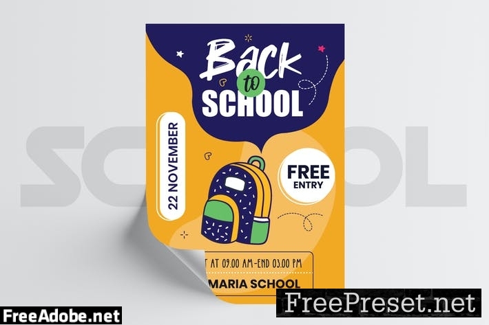 Back to School Flyer Template EFANM27