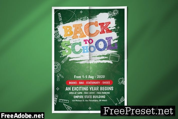 Back to School Flyer Template N5BFMZN