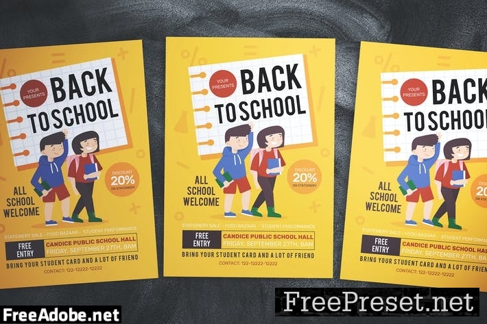 Back To School Flyer DLUE65Q