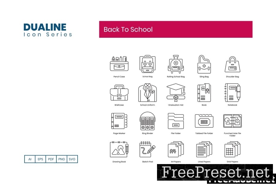 Back To School Line Icons G5Q6QV9