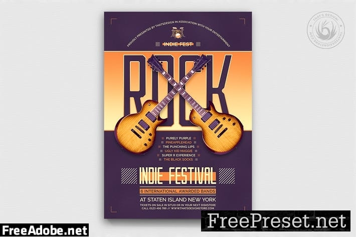 Indie Fest Flyer Template V8 7UEWLEG