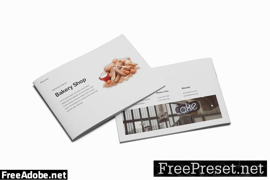 Bakery A5 Brochure Template