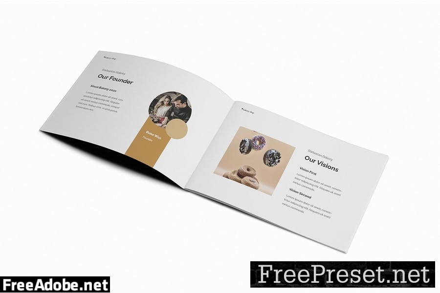 Bakery A5 Brochure Template