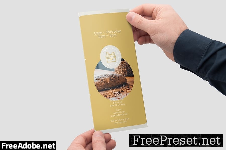 Bakery And Confectionery Food Trifold Brochure