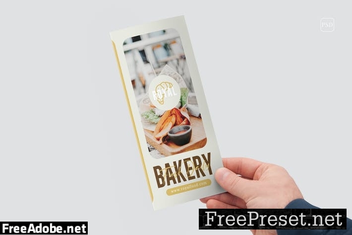 Bakery And Confectionery Food Trifold Brochure B48BEPU