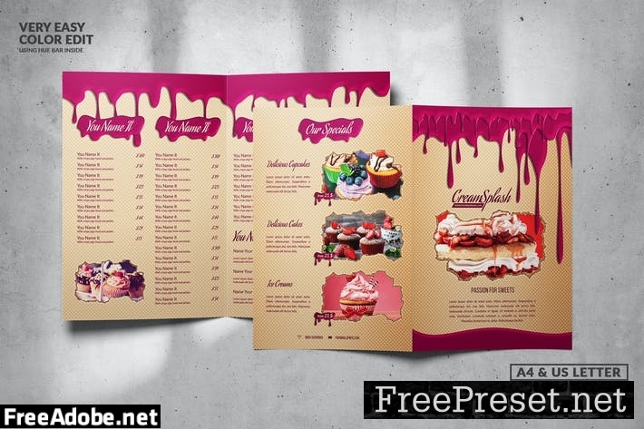 Bakery Menu Design 5WEUHX7