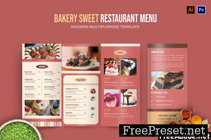 Bakery Sweet - Restaurant Menu R2W6XT4