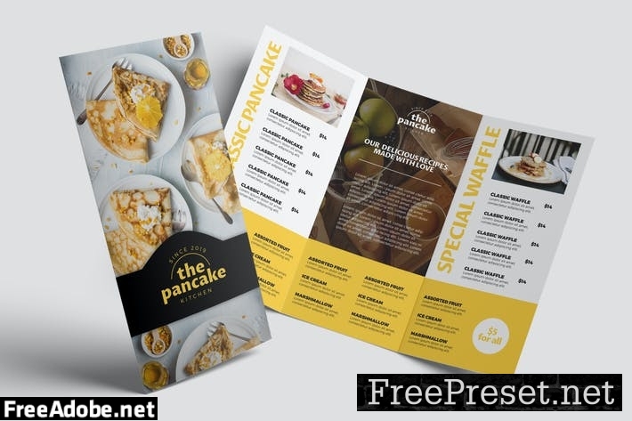 Bakery Trifold Brochure UJ678JP